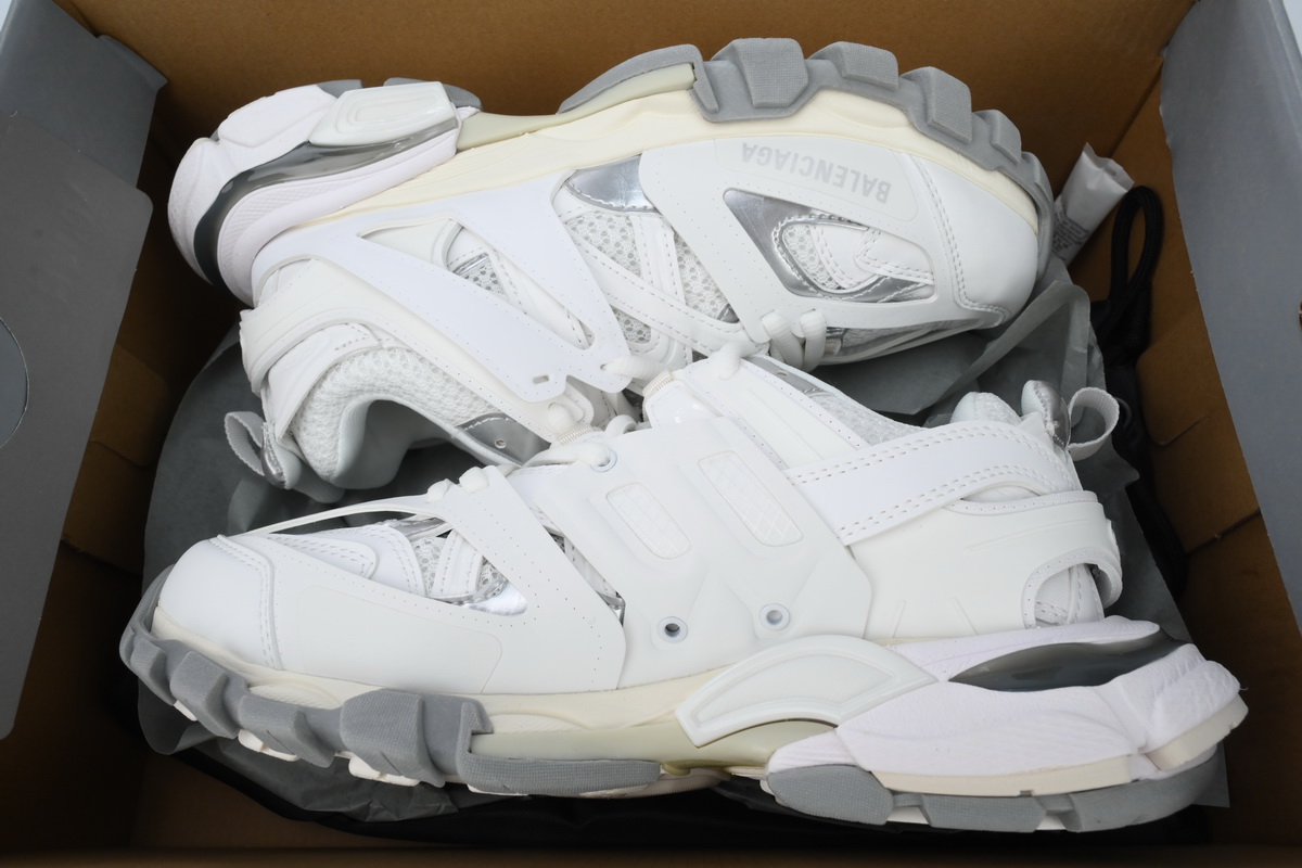 Balenciaga Track Sneaker White Grey SilverTotal 12 items 542436 W2FSC 9081