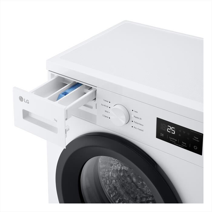 LG - Lavatrice Slim F4NA10S7NWK 7KG Classe A-White