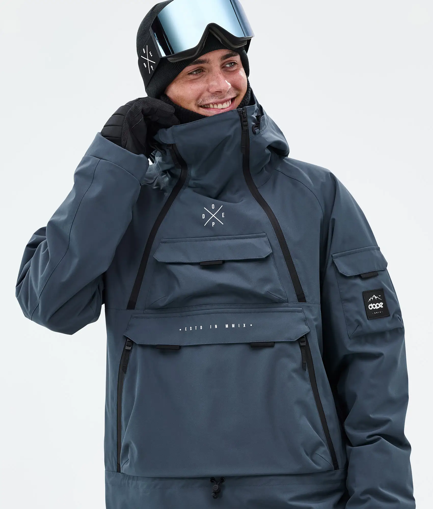Akin Snowboard Jacket Men Metal Blue