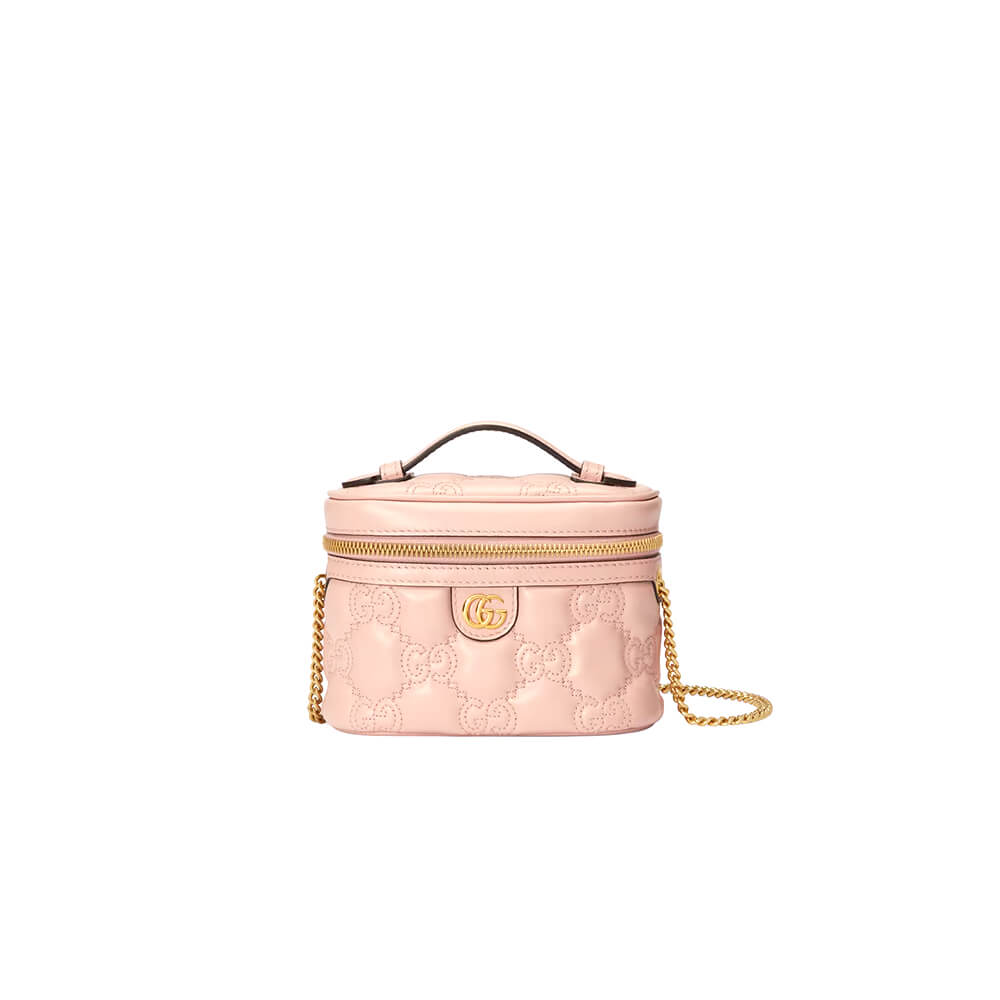GG Matelassé top handle mini bag