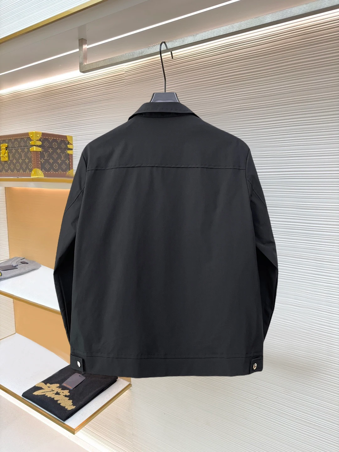 Prada 26SS Reißverschluss Schwarz Jacke Jacken AV801772