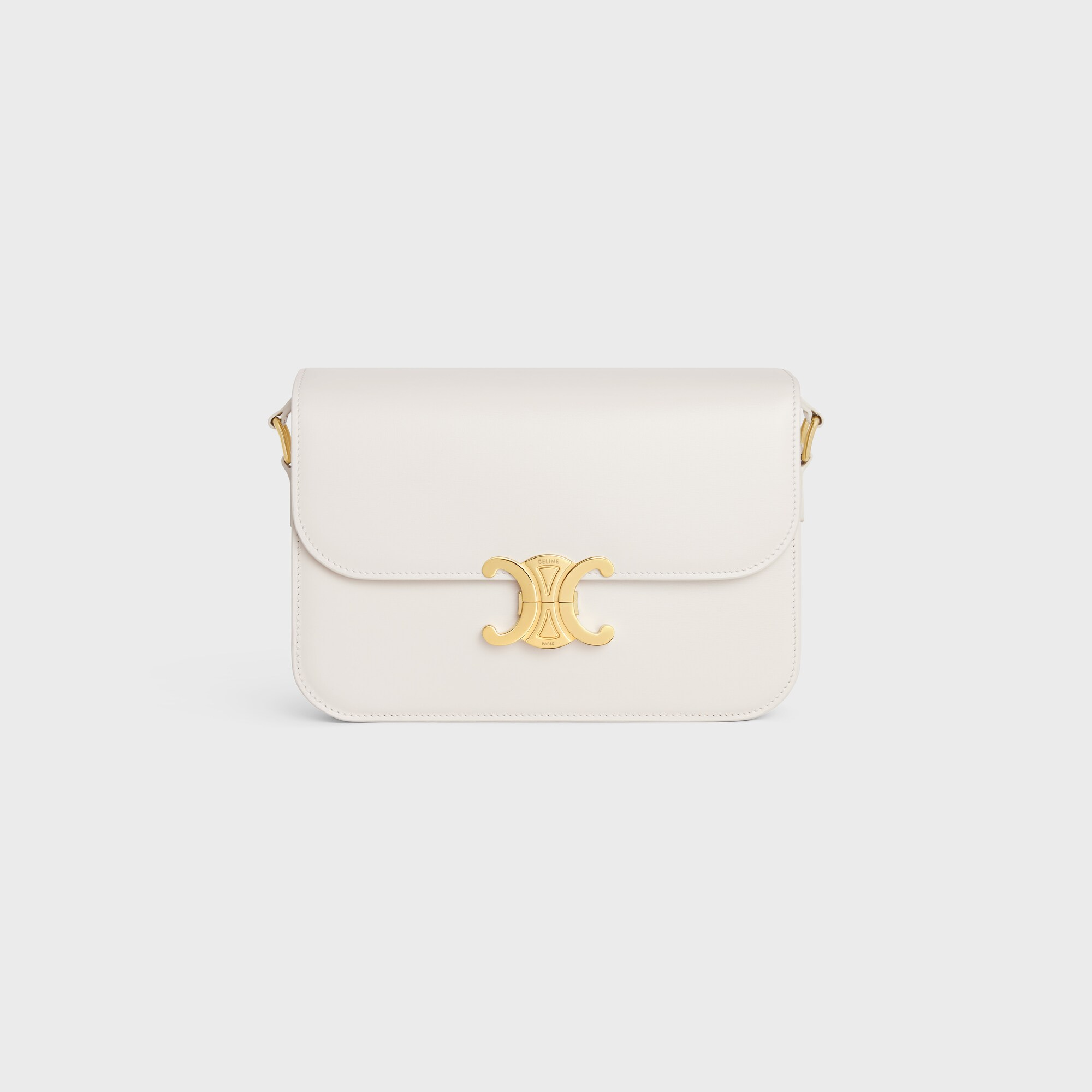 CLASSIQUE TRIOMPHE BAG IN shiny calfskin RICE