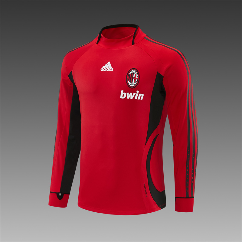 06/07 AC Milan Retro Training Shirt Long Sleeve Football Shirt