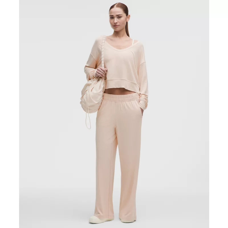 BeCalm Scoop-Neck Pullover