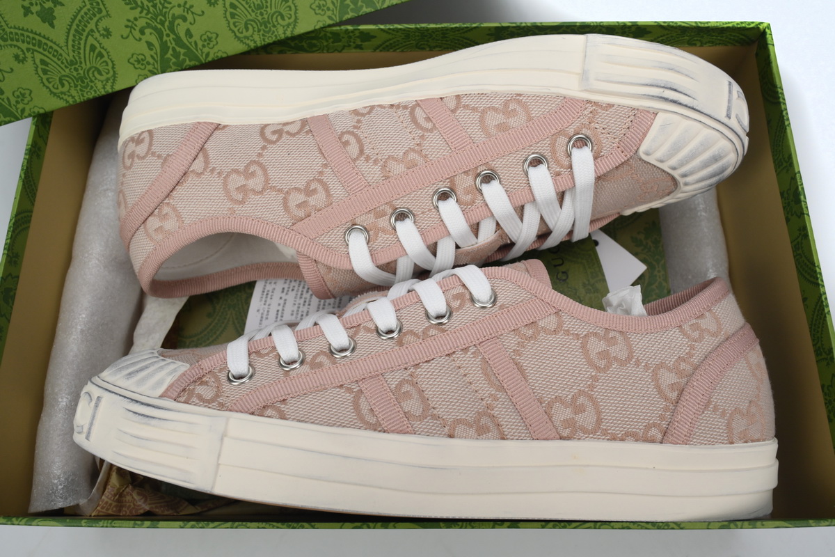 Gucci canvas shoes shell Pink