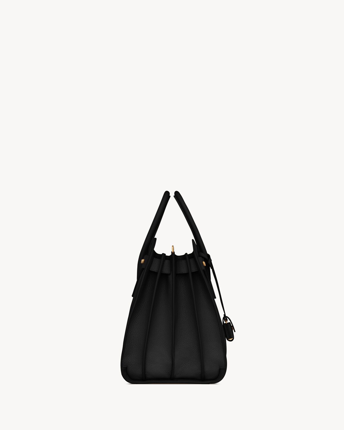 sac de jour in supple grained leather - medium BLACK
