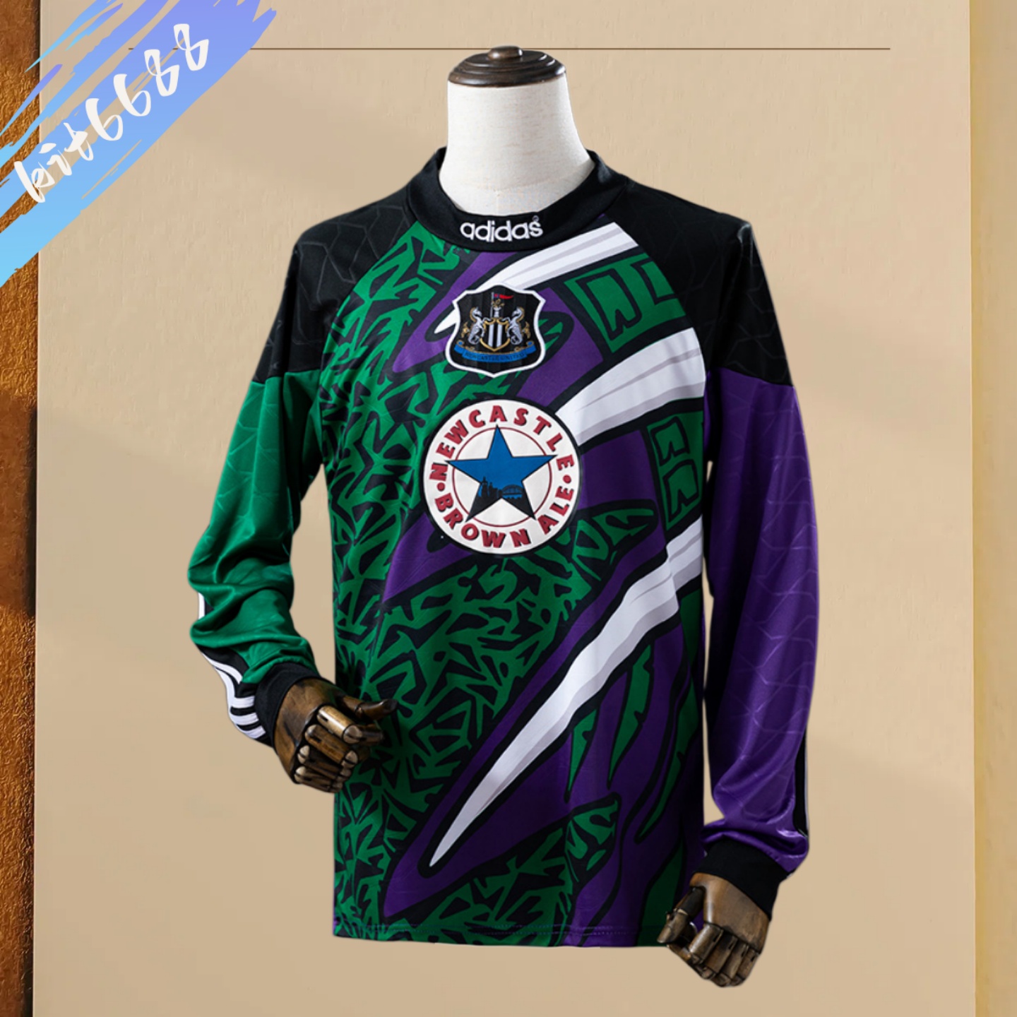 1995/1996 Newcastle United Goalkeeper Long Sleeve Retro Football Shirt