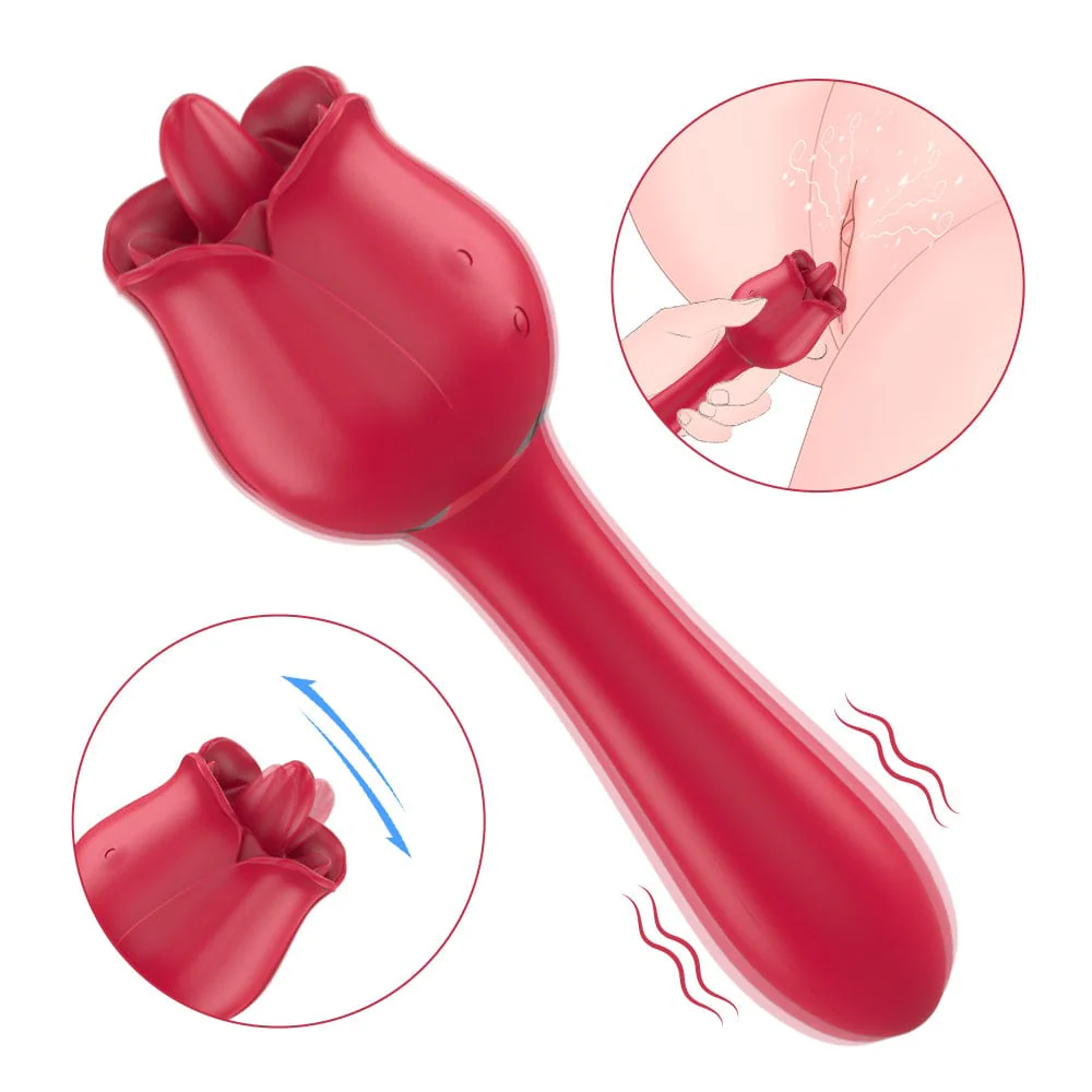 Mlovexy - Tongue Rose & G-Sport Sex Toy Oral Licking Stimulate Masturbate Adult Toys Massager For Women