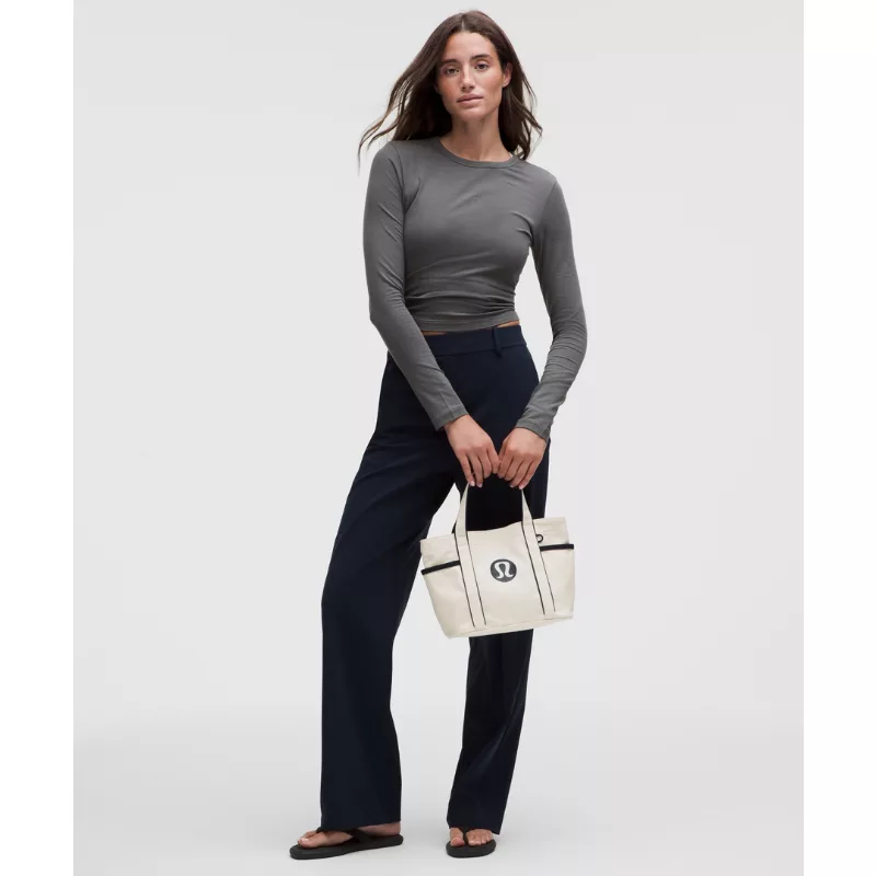 Daily Multi-Pocket Mini Canvas Tote Bag 6.5L