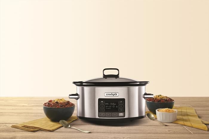 Crock Pot - SLOW COOKER 5,6 LT TIME SELECT-Silver