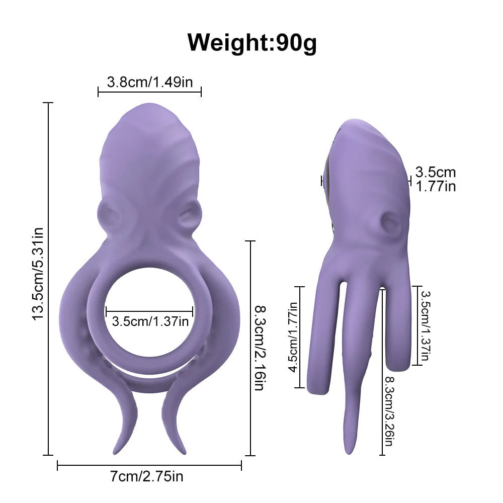 Octopus Lock Delayed Ejaculation Penis Ring Wireless APP