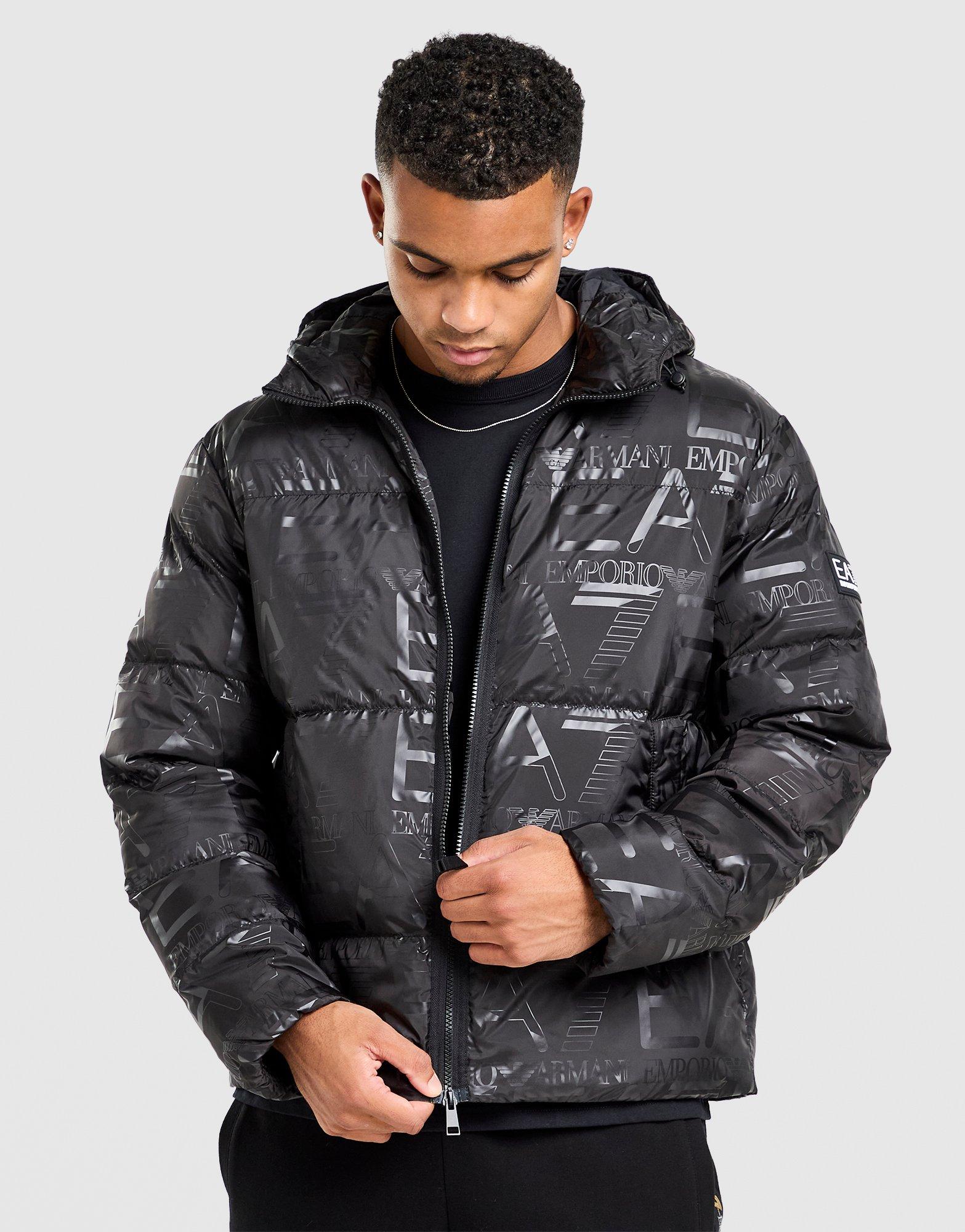 EA7 Emporio Armani All Over Print Padded Jacke