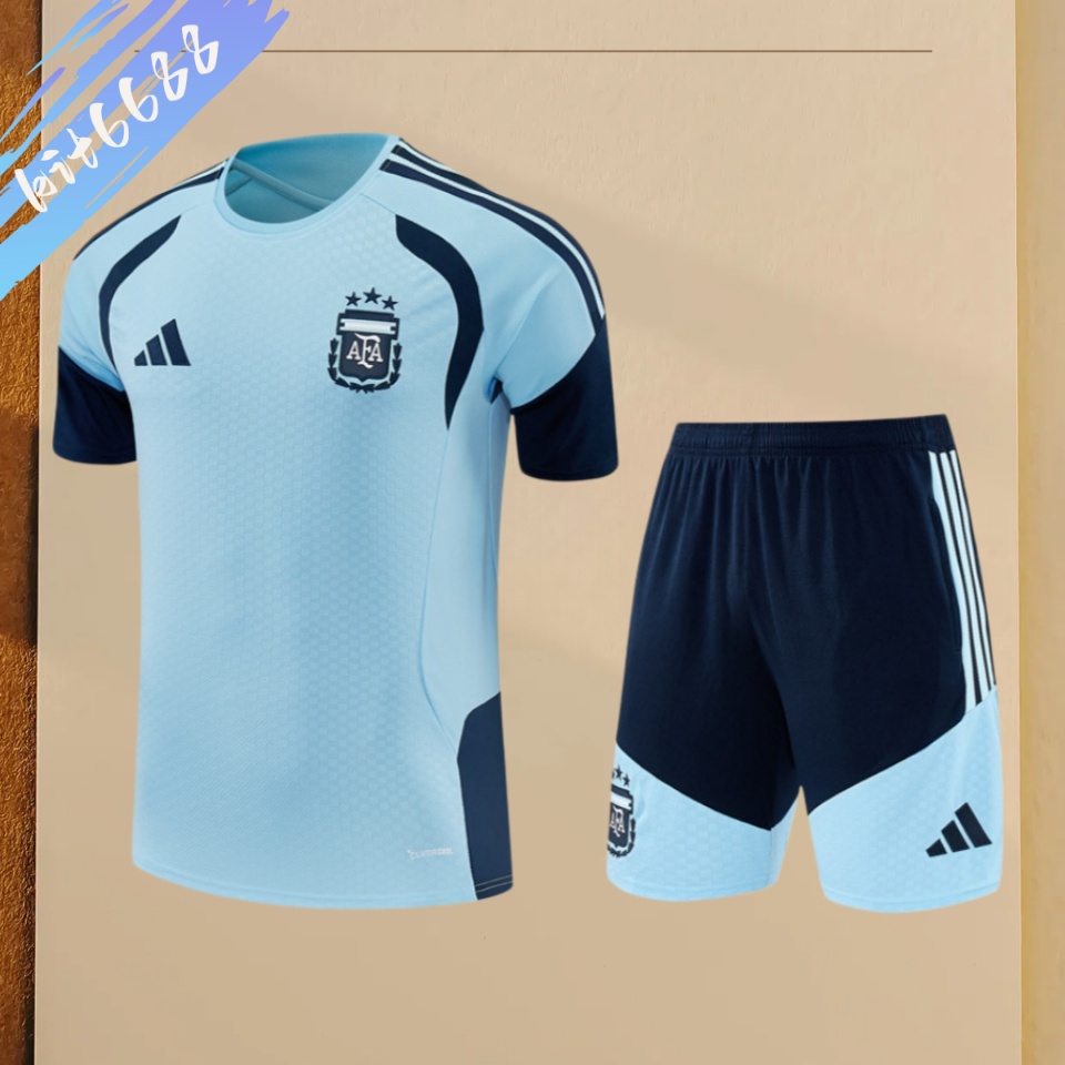 2026/2027 Argentina  Short Sleeve Training Suit (Adult & Kids  Kit)