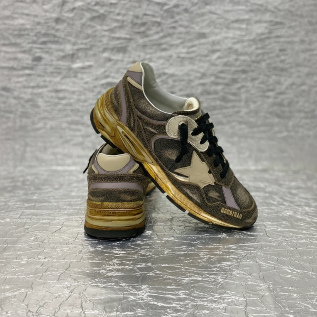 Golden Goose Running Sole Genuine Leather Running Shoes