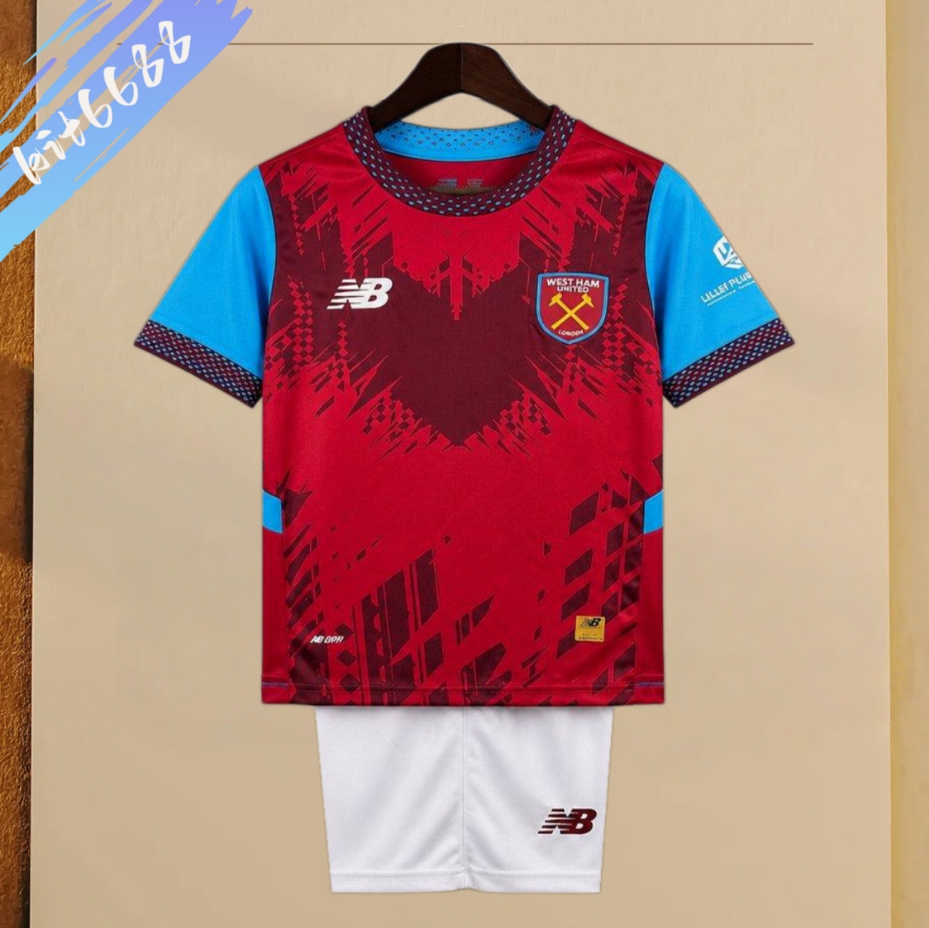2026/2027 West Ham United Home Football Shirt (Kids Kit socks)