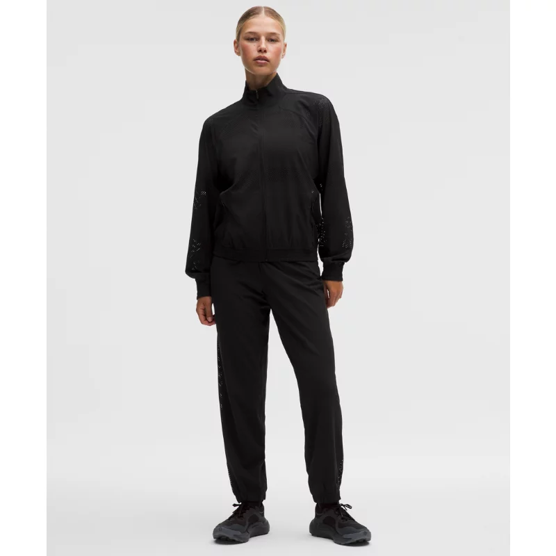 Adapted State Mid-Rise Jogger Perforated Stripe