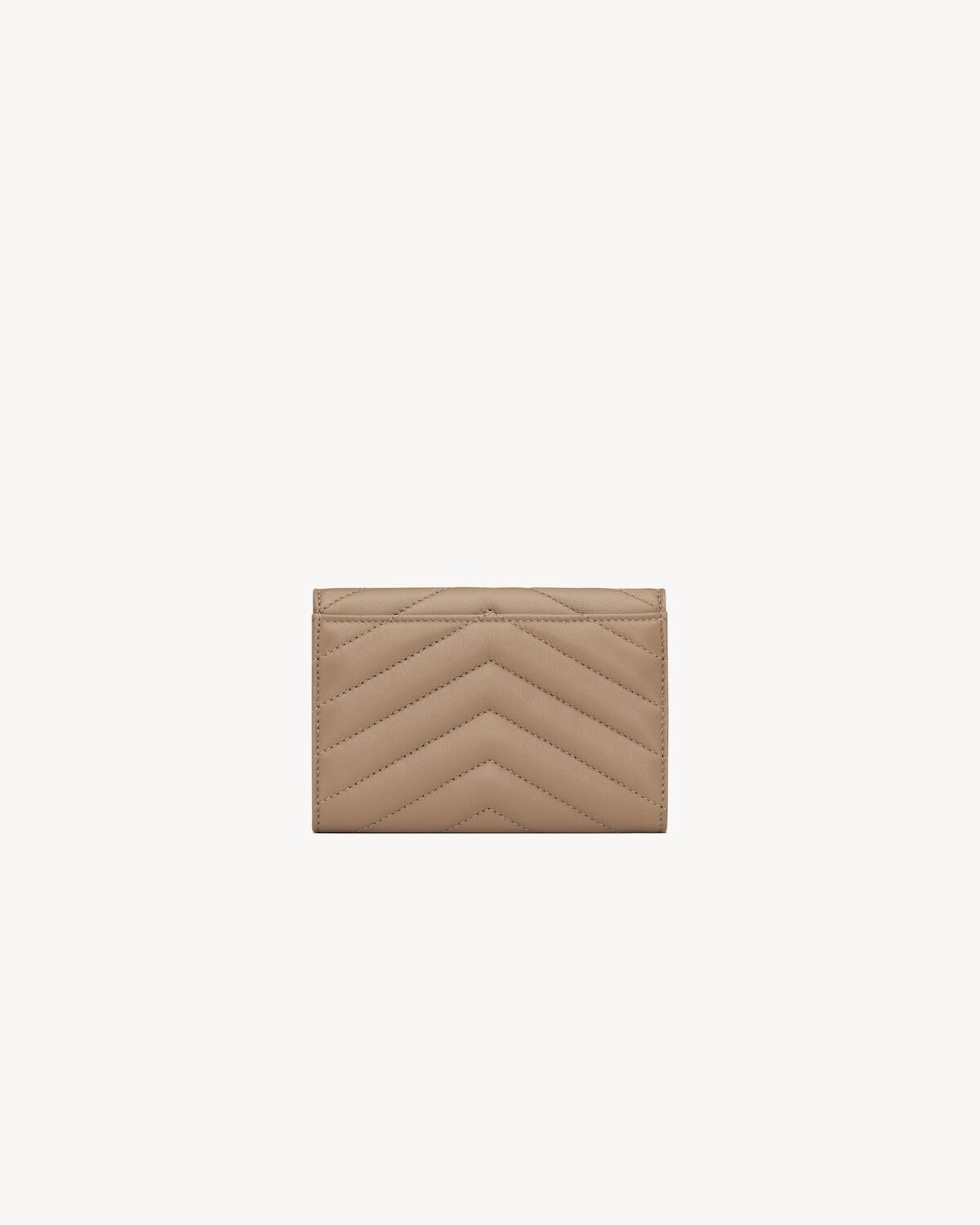 cassandre matelassé small envelope wallet in lambskin DUSTY GREY
