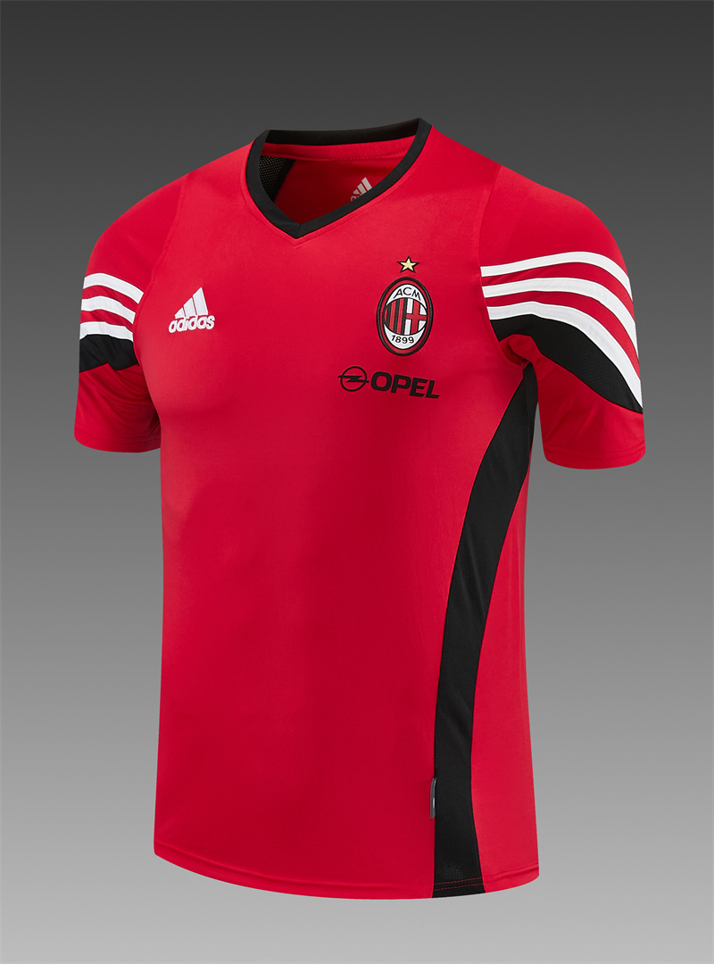 03/04 AC Milan retro training suit short sleeved football shirt