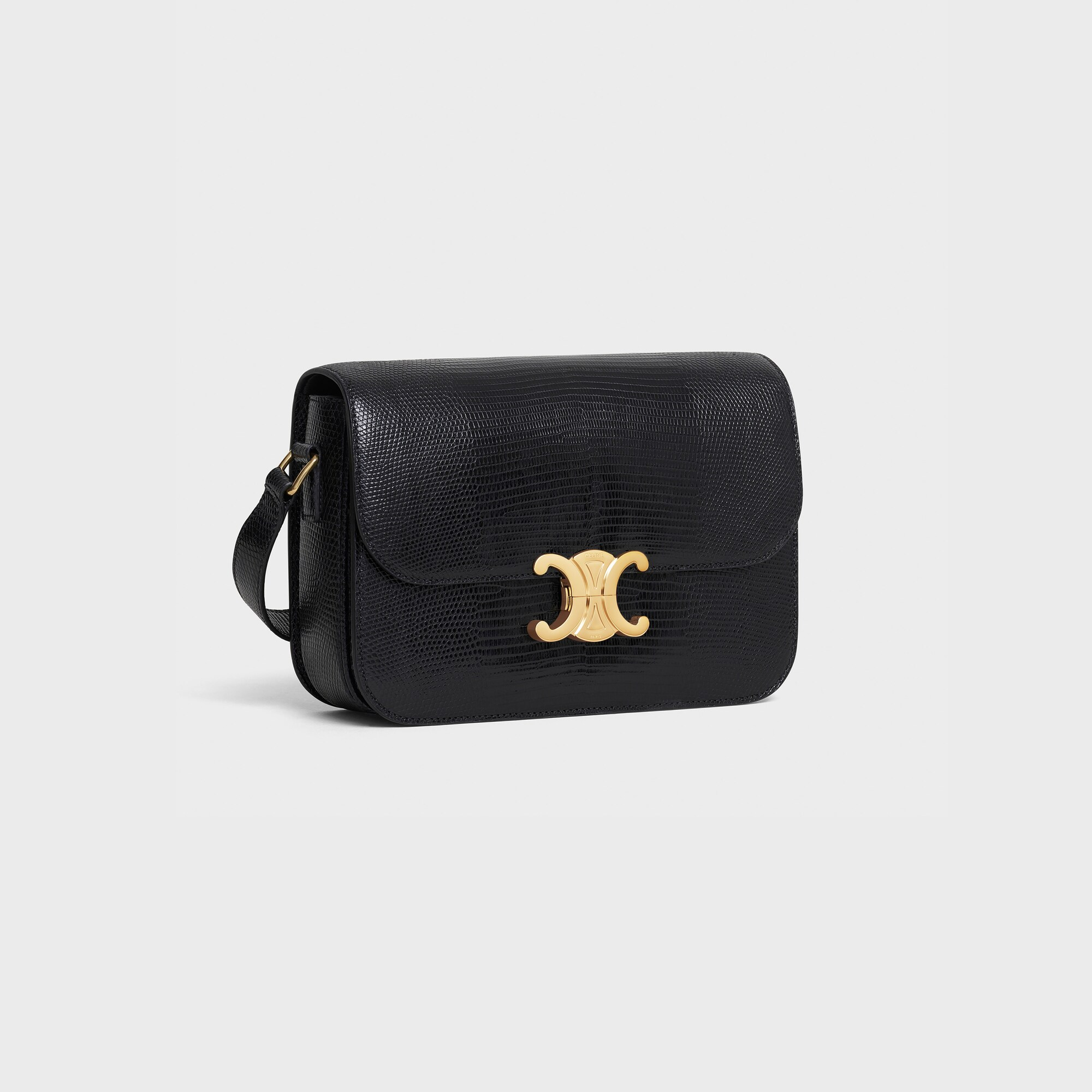 CLASSIQUE TRIOMPHE BAG IN Lizard Black