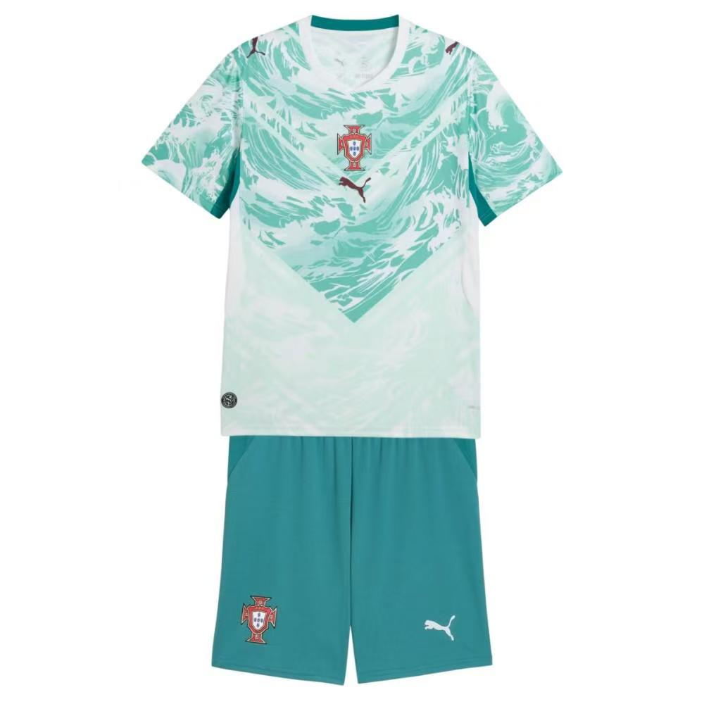 Portugal 26 27 World Cup away fan short sleeved set