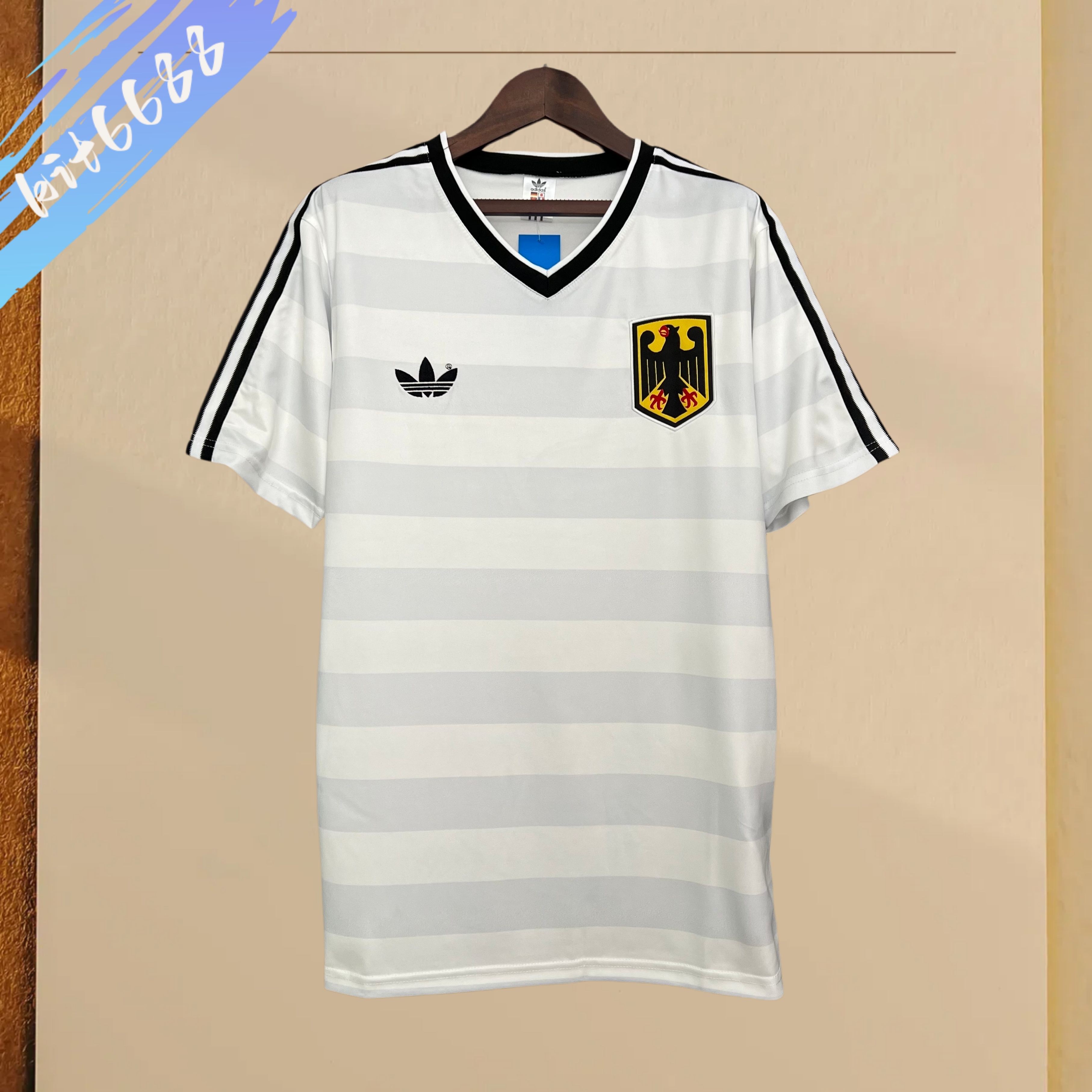 1984 Germany home Retro Football Shirt