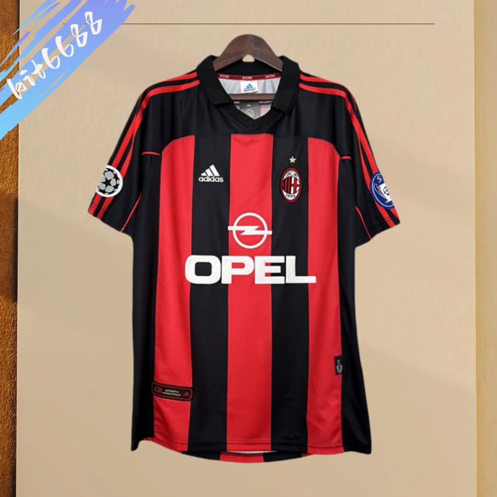 2000/2001 AC Milan Home Retro Football Shirt