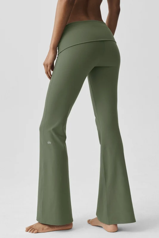 ALO Softsculpt Foldover Flare Legging (Regular)