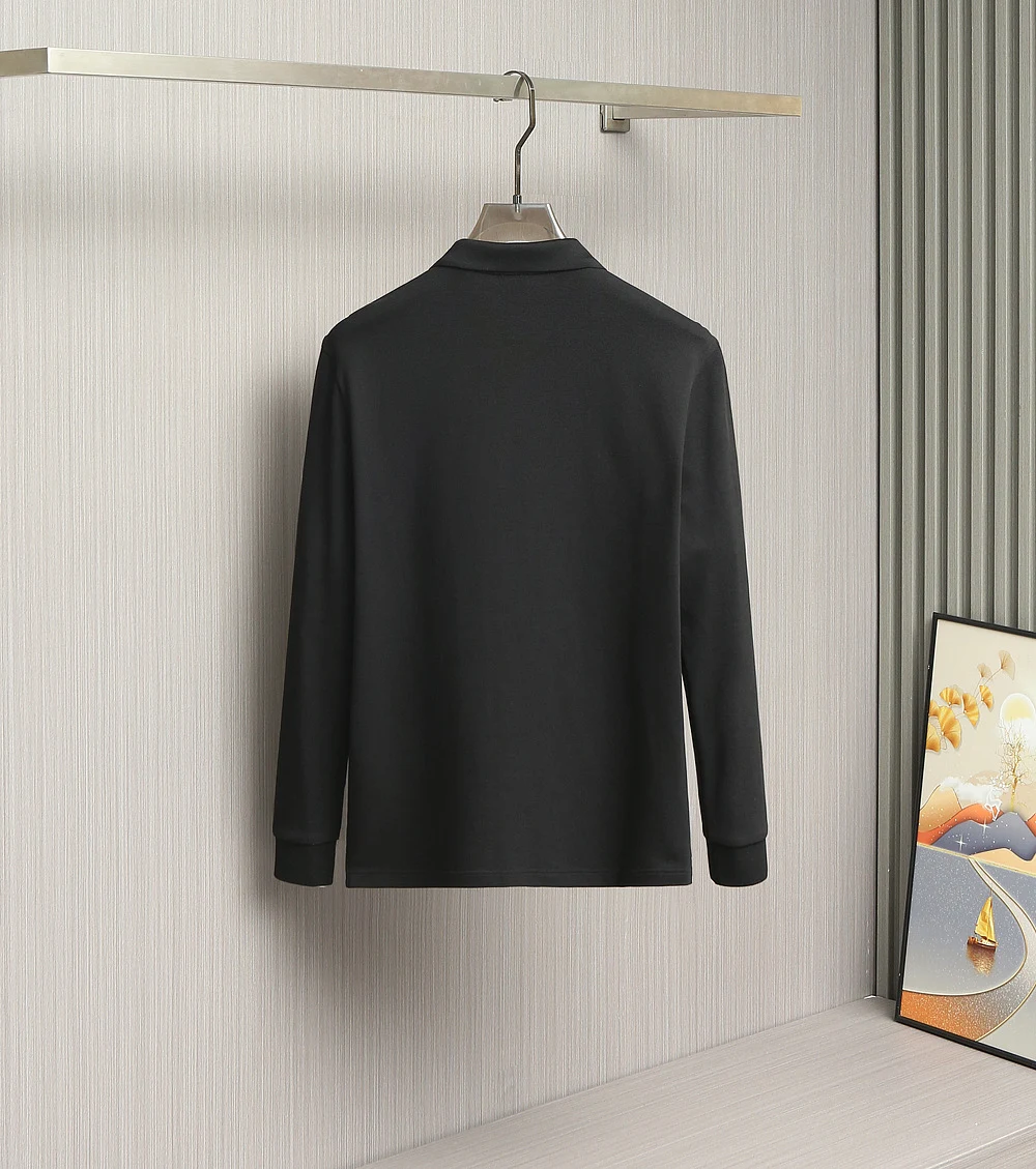 Loewe Langarm Polo 25FW schwarz Poloshirts ZH432284