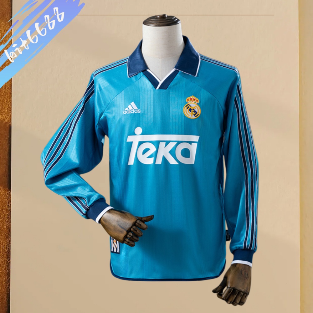 1998/2000 Real Madrid Third Away Long Sleeve Retro Football Shirt