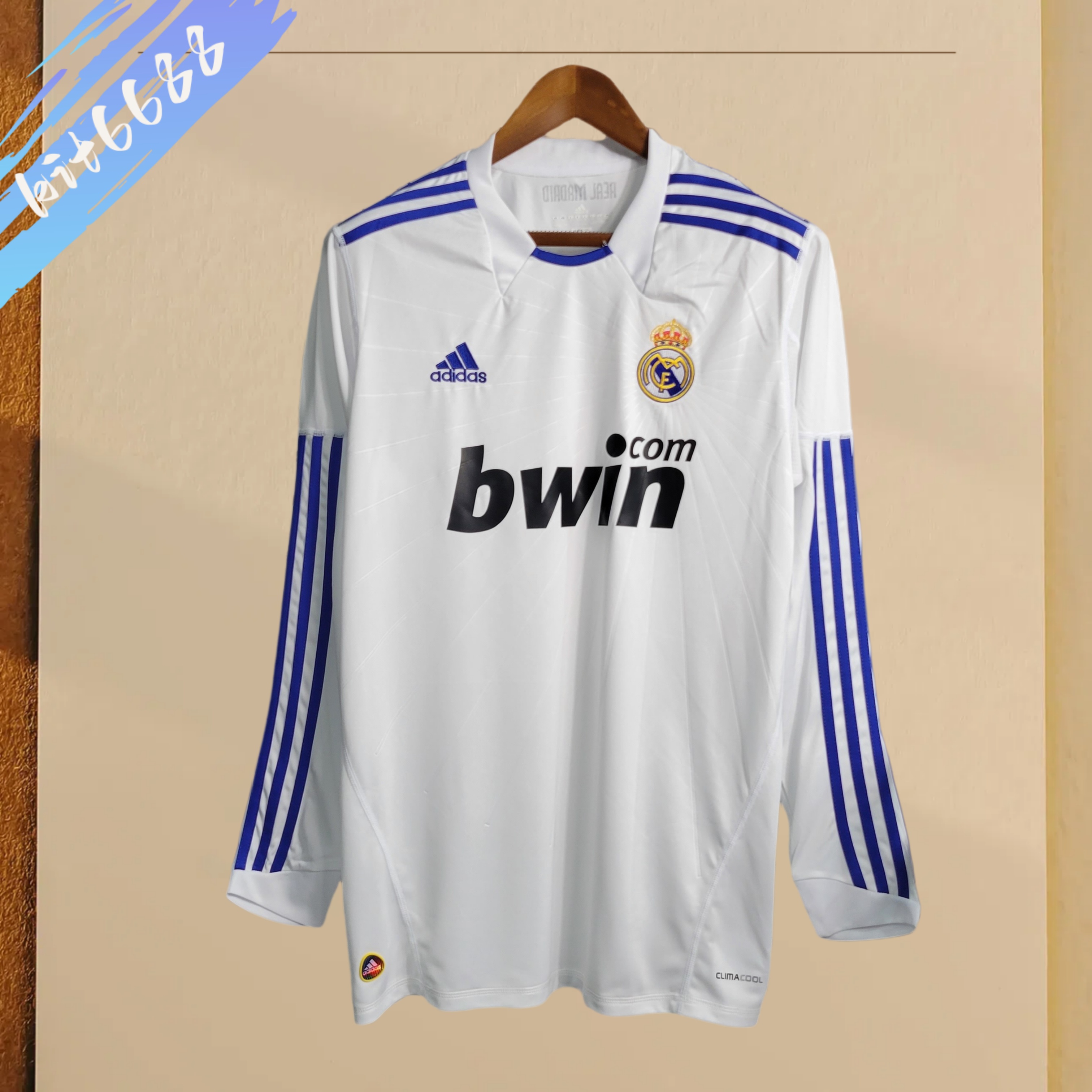 2010/2011 Real Madrid home Long Sleeve Retro Football Shirt