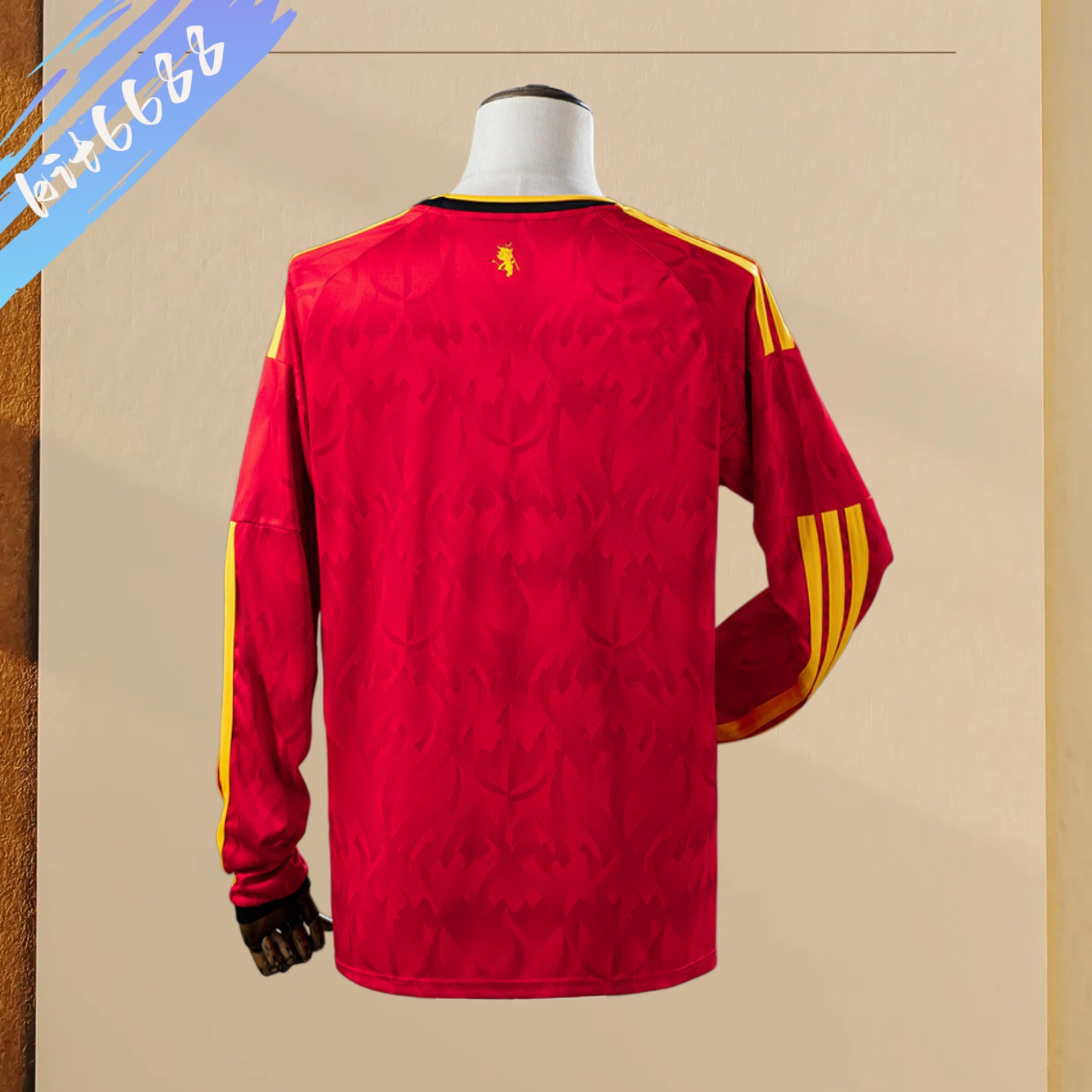 2026 Belgium Home Long-Sleeve Football Shirt (Fans version)
