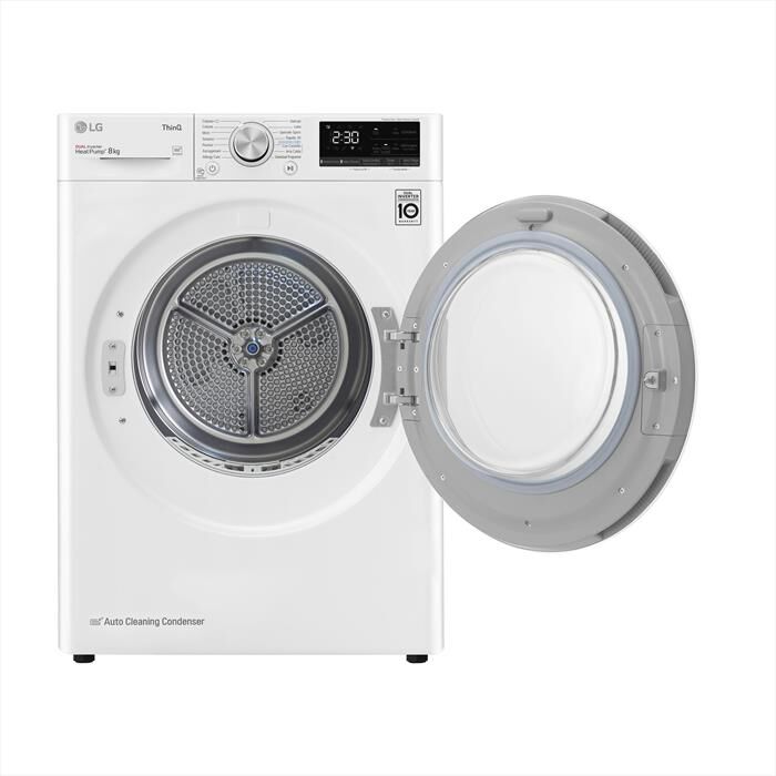 LG - Asciugatrice RH80V9AVHN 8Kg Classe C-Bianco