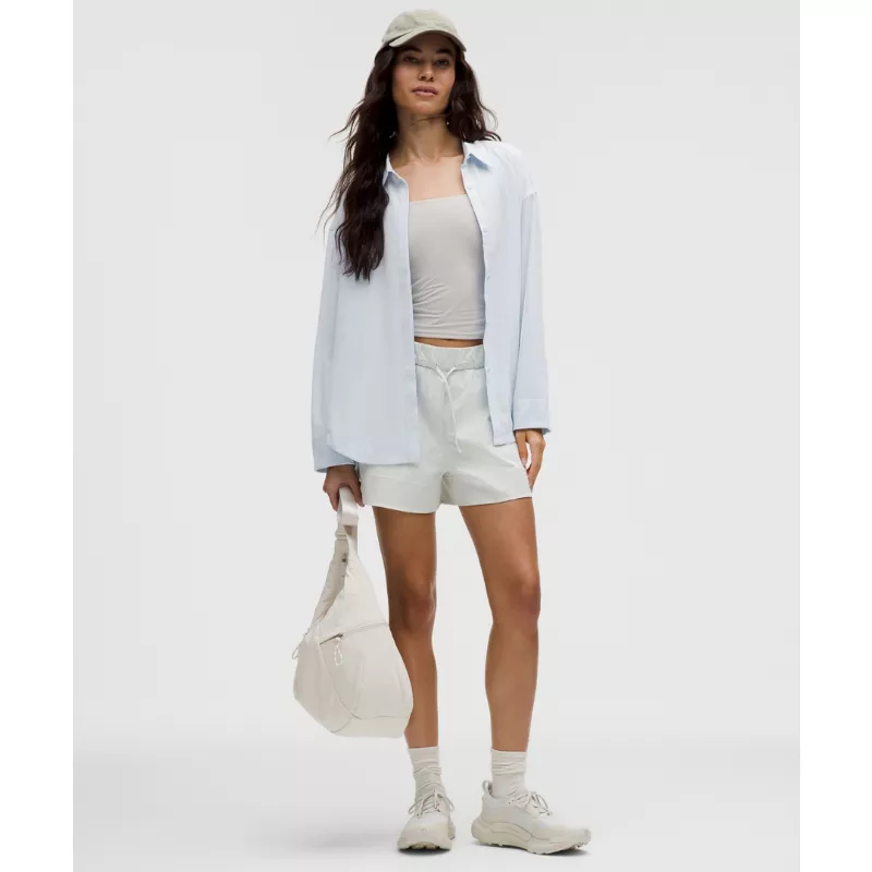 Long Button-Front Shirt