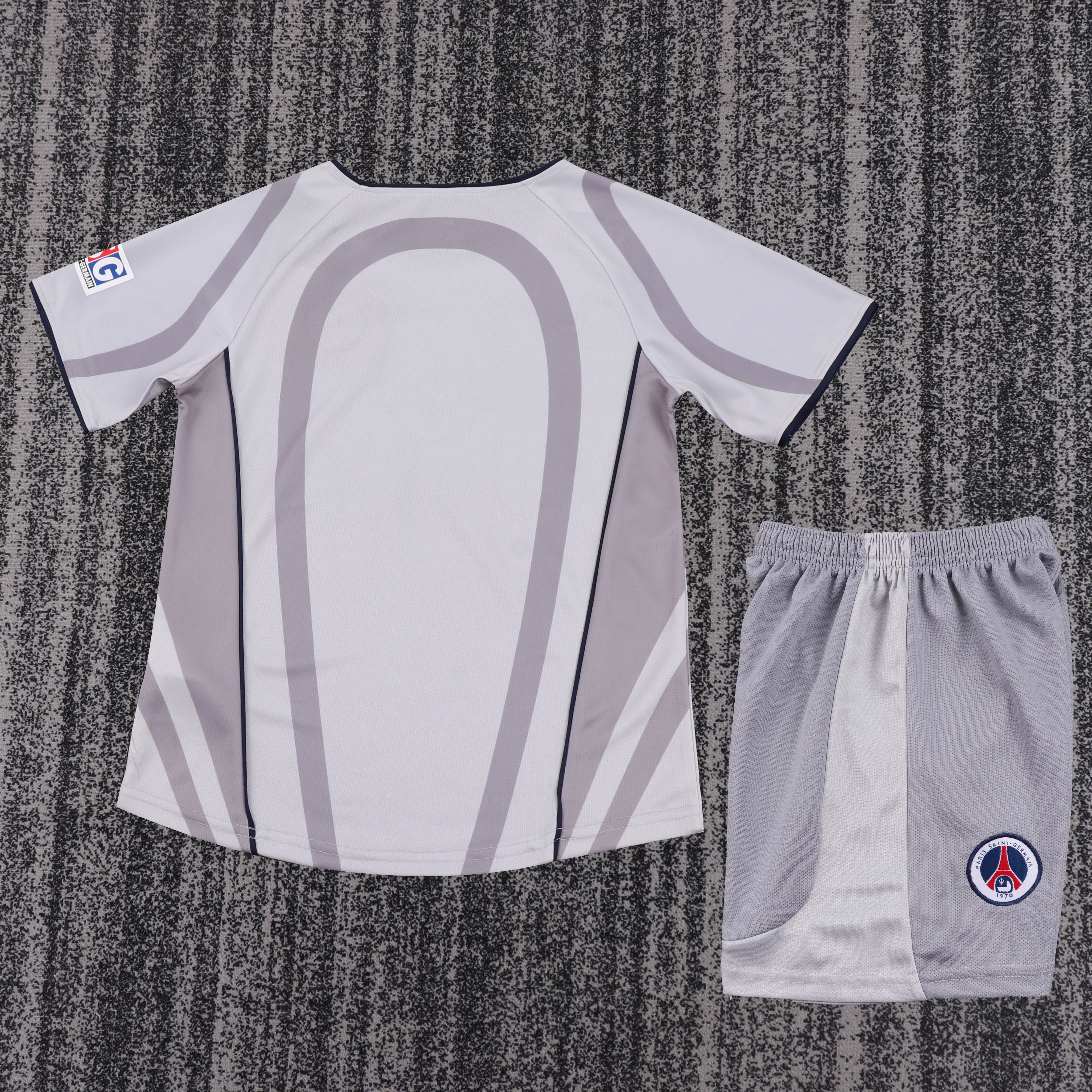 2001/2002 PSG Paris Saint-Germain Away Football Shirts（ Kids Kit ）