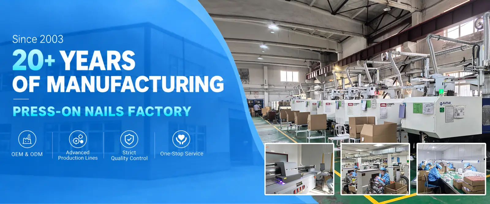 AIERFEI Press On Nails Manufacturer with 20+ Years of Factory Experience