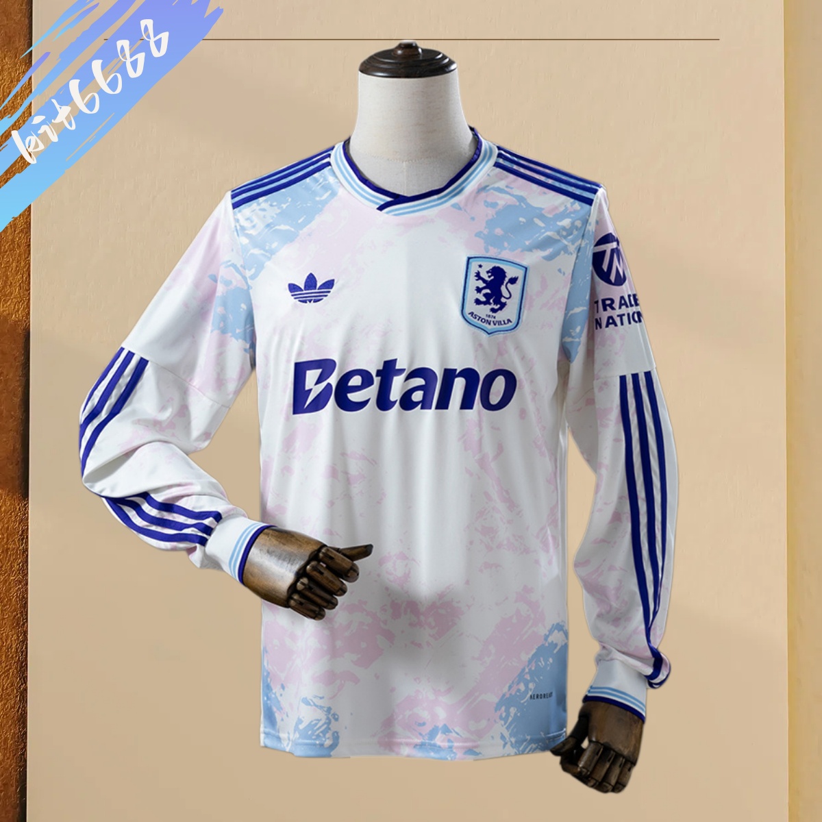2025/2026 Aston Villa Third Away Long-Sleeve  Football Shirt （Fans version）