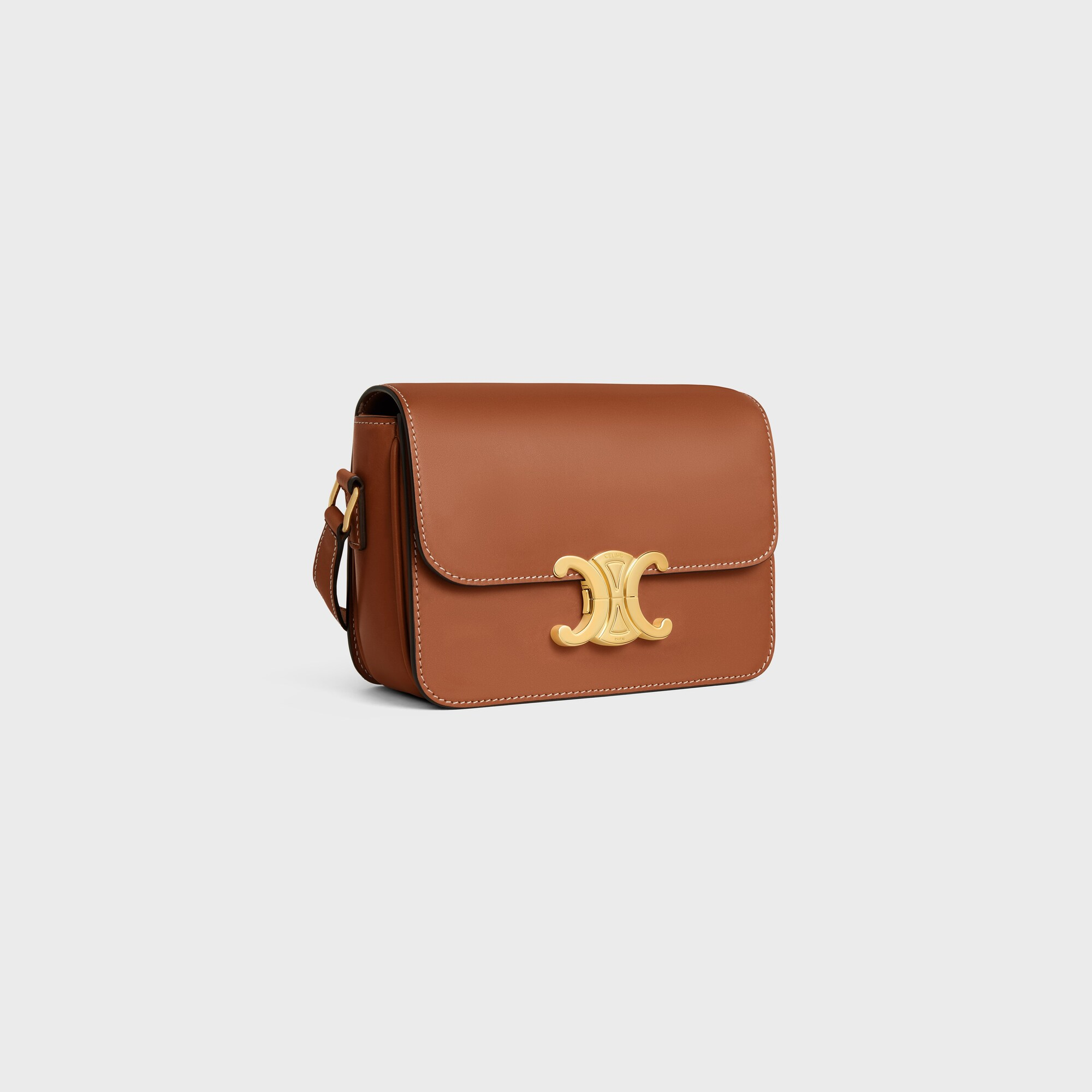 TEEN TRIOMPHE BAG IN Natural Calfskin TAN