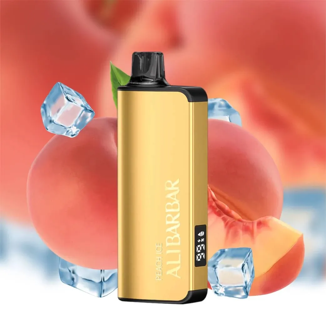 ALIBARBAR INGOT 9000 PUFFS –PEACH ICE