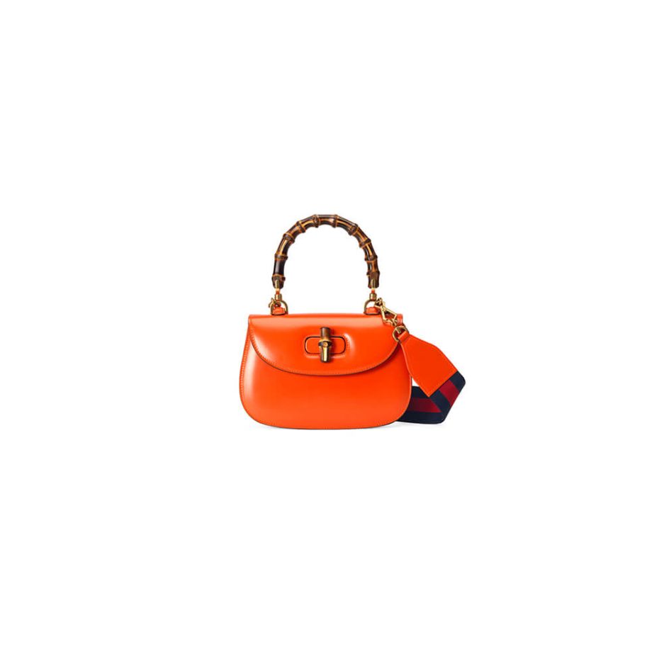 GUCCI BAMBOO 1947 JUMBO GG SMALL TOP HANDLE BAG