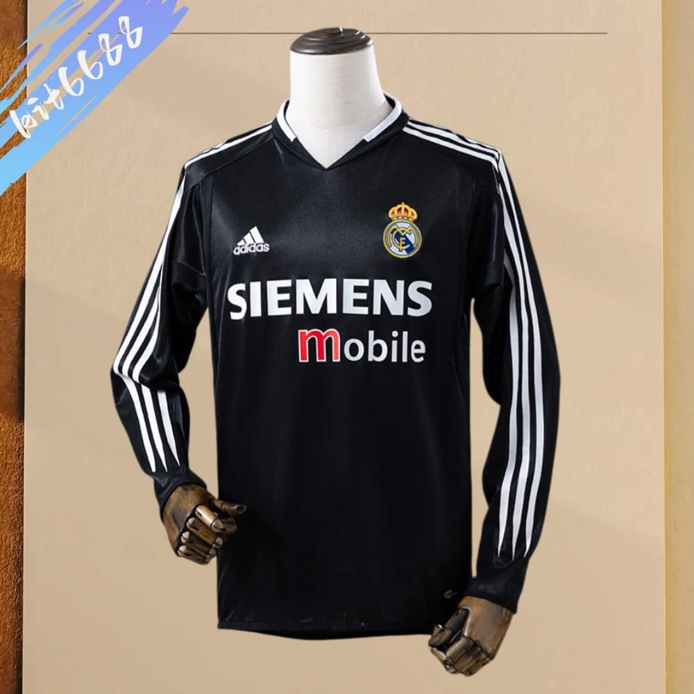 2004/2005 Real Madrid Third Away Long Sleeve Retro Football Shirt
