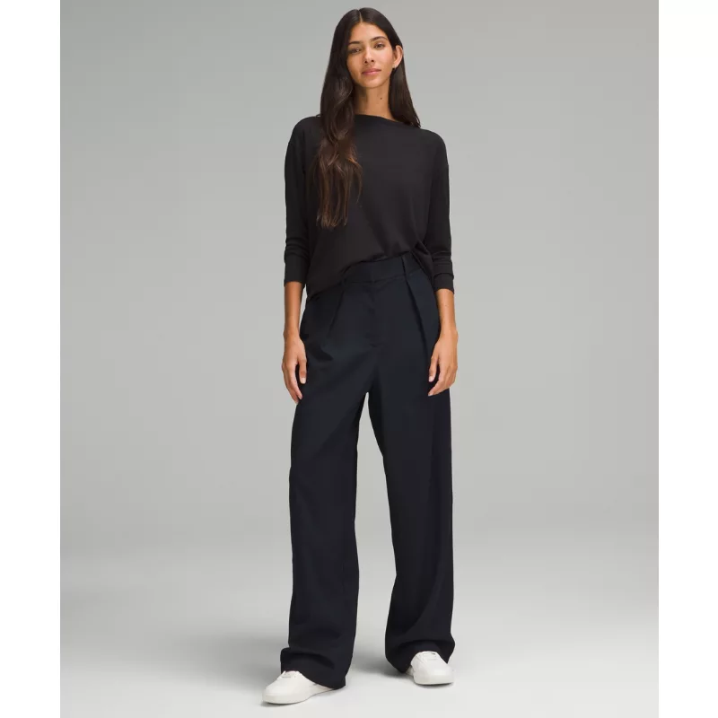 Pleat-Front High-Rise Trouser Regular