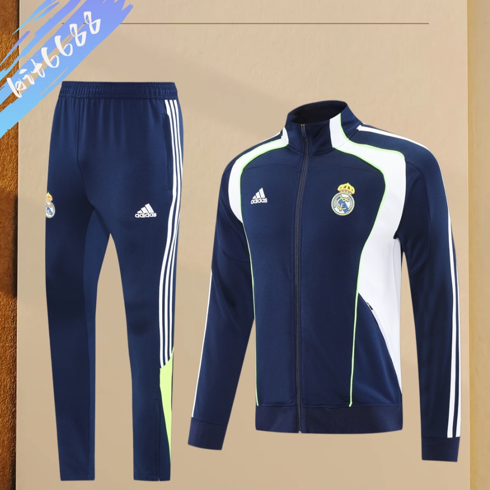 25/26 Real Madrid Full Zipper Training Suit (Adult Set)