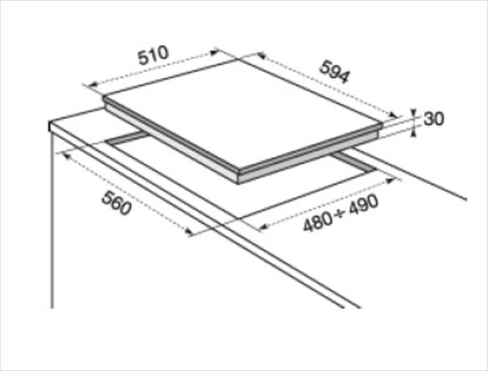 ELECTROLUX - Piano cottura a gas RGG6243LOX 4 fuochi 59,4cm-INOX ANTIMPRONTA