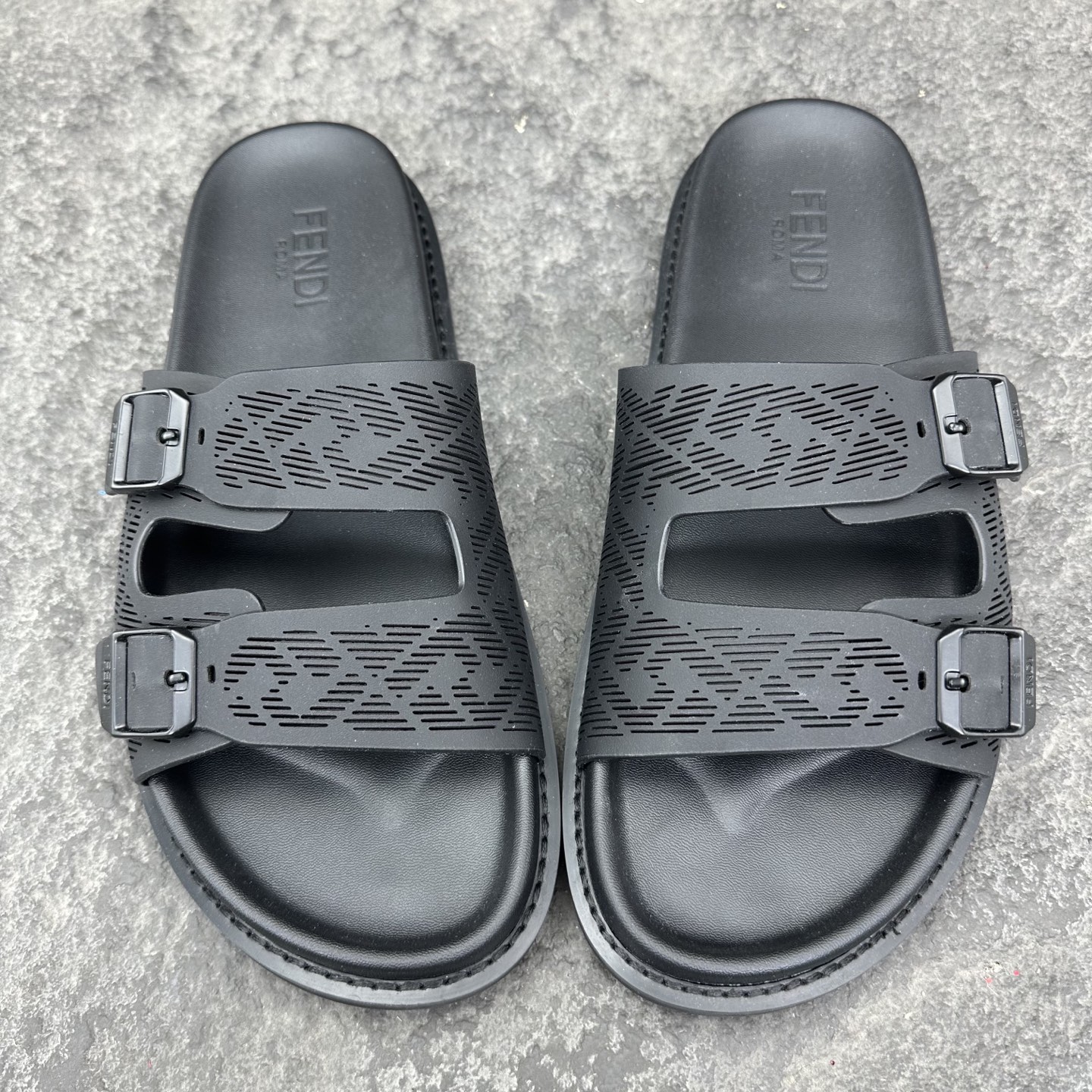 Fendi Diagonal Sandals & Slippers Men Size 39-46