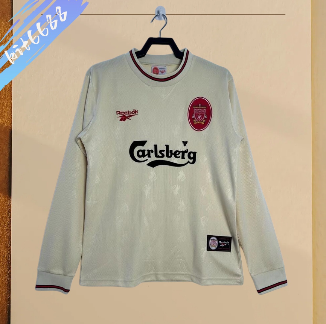 96/97 Liverpool Away Retro long sleeves Football Shirt