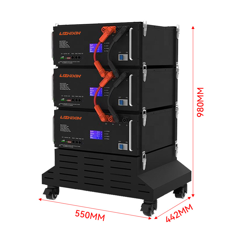 Rack mounted battery 51.2v 500ah