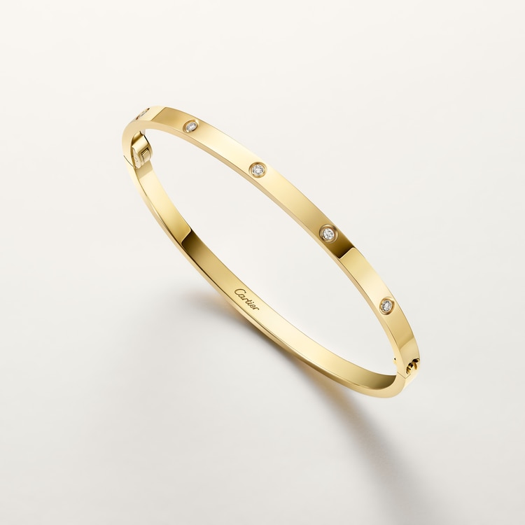LOVE bracelet, small model, 10 diamonds 18K yellow gold 3.65 mm