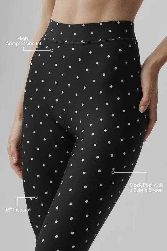 Airlift Polka Dot High-Waist Iconic 90's Capri