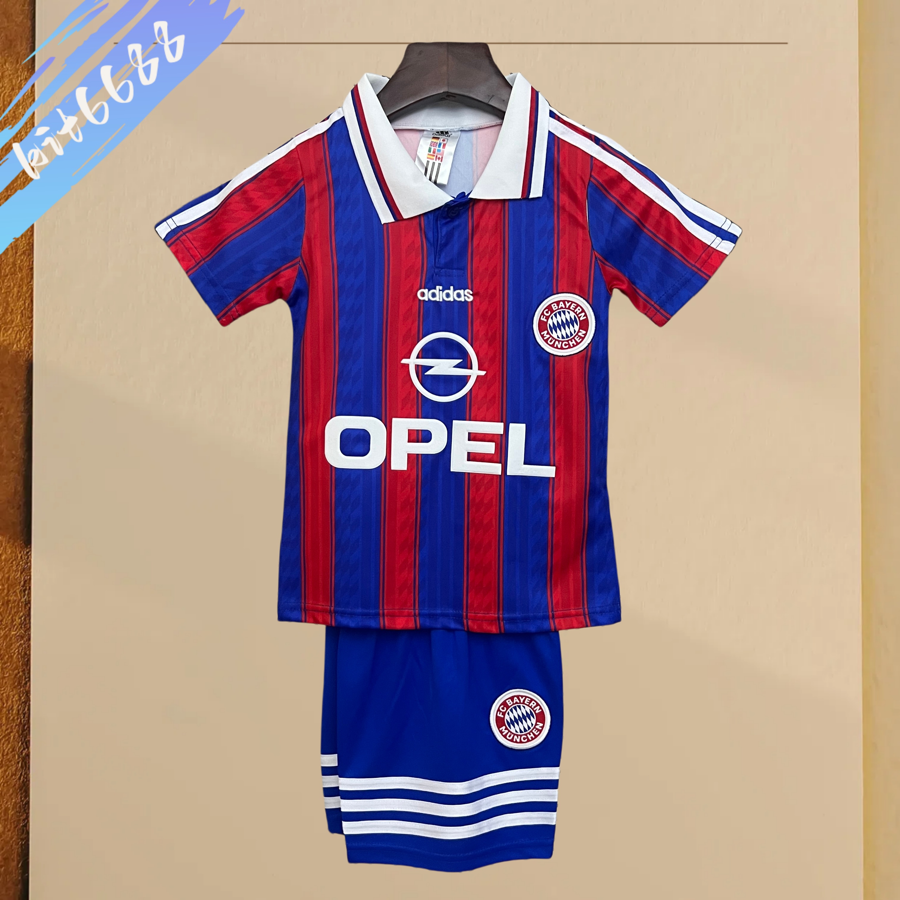 1995/1997 Bayern Munich home  Retro Football Shirt ( Kids Kit )
