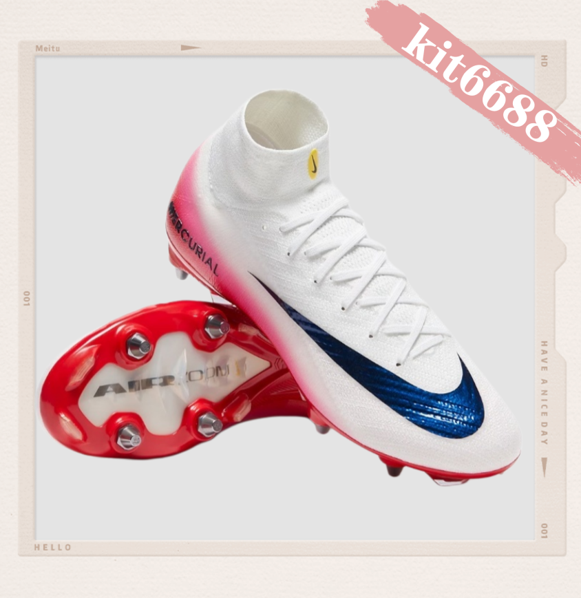 N Air Zoom Mercurial Superfly Elite 10 SG-PRO PLAYER EDITION Fear Nothing - White/University Red/Dark Obsidian